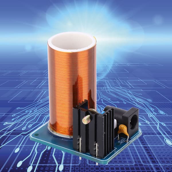 Mini Tesla Coil Kit DC12V Trådlös LED-gnistmodul DIY Elektronikprojekt