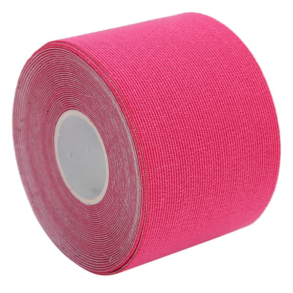 Lihasteippi Urheilu Kinesioteippi Liima Elastinen Lihashoitoteippi Vaaleanpunainen 5cm x 5m