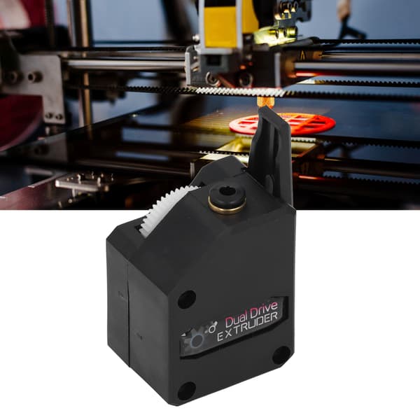 3D-printer ekstrudersæt 1,75 mm filament, 3:1 dobbelt gear reduktionsdrev