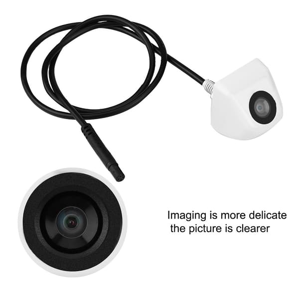 Bil CCD Backkamera Parkeringsbackkamera Vattentät Vit