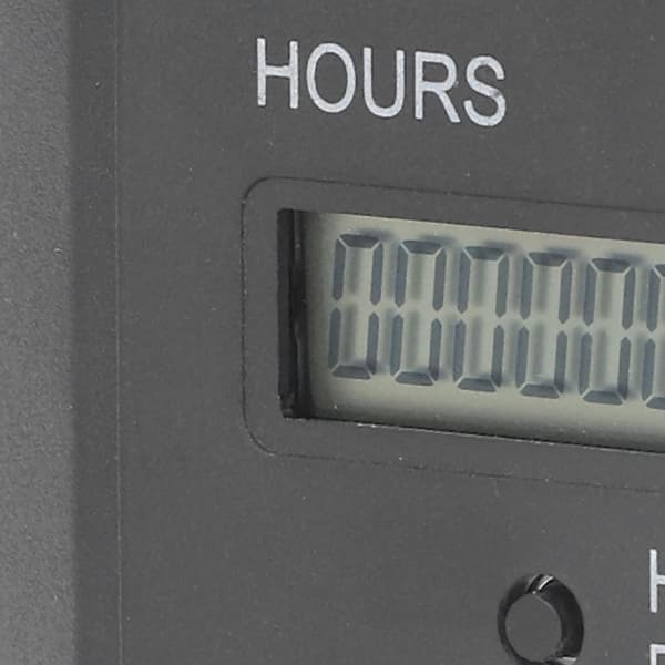 Digital timetæller 0-999999H 59M, AC 100-240V, Industriel timerdisplay