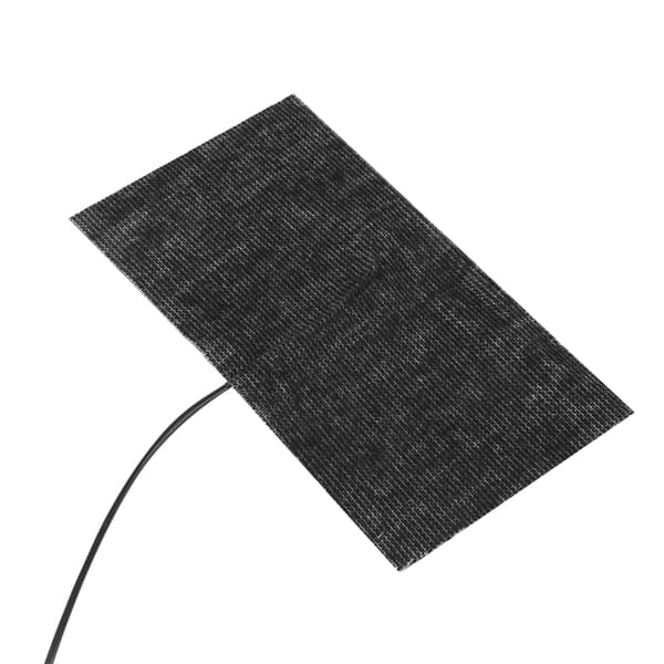 Sort 5V USB kulfiber varmemåtte 20x10cm musemåttevarmer til skrivebord