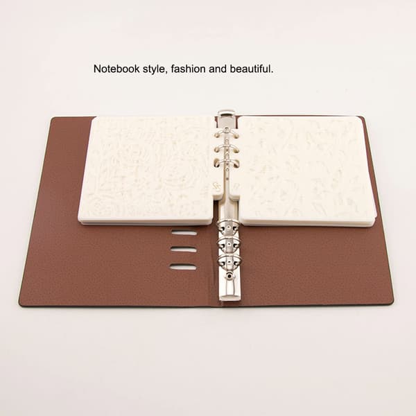 Pärm i läder för klippbok, förvaringsställ, samlingspärm