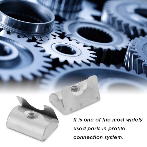 Elastisk møtrik M8 20-pak til 40-serie aluminiumsprofiltilbehør