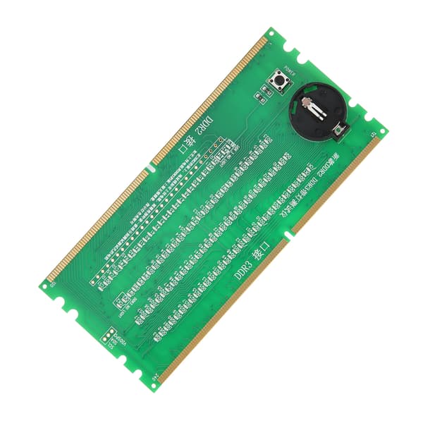 PC RAM Tester DDR2 DDR3 2-i-1 PCB Material Lysemitterende Dioder Desktop Bundkort Tester med LED