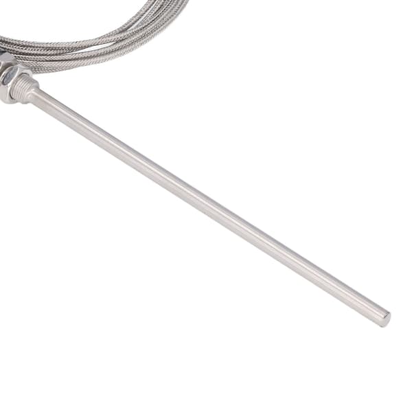 PT100 RTD Sensor Probe, 4-leder skærmet kabel, -200 til 450°C, 5-pak