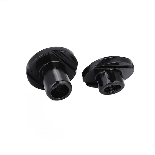 2-pack 5 mm 7,8 mm stränghållare med skruvar för elgitarrdelar (svart)