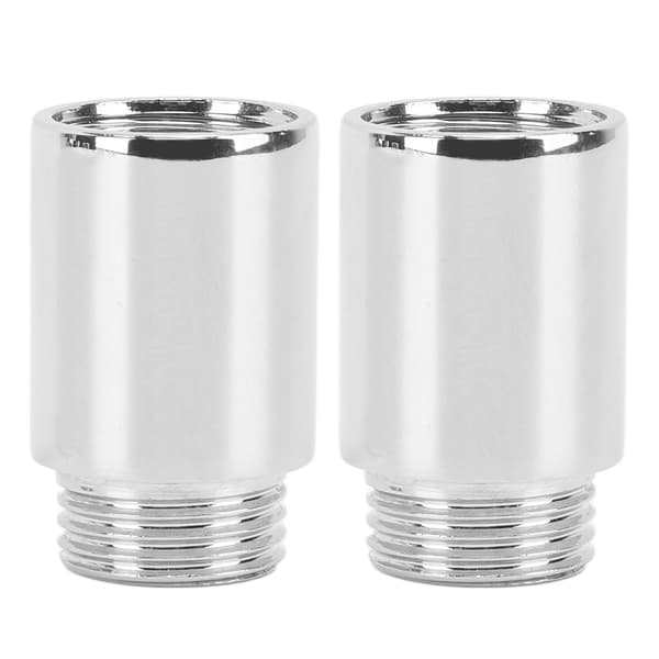 2-pack förkromad duschmunstycksförlängningsarm i rostfritt stål, 3 cm/1,2 tum badrumsmunstycksrör