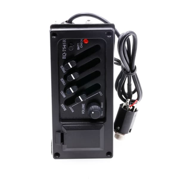 Trä akustisk gitarr pickup EQ 7545R med bas mellan diskant förstärkare