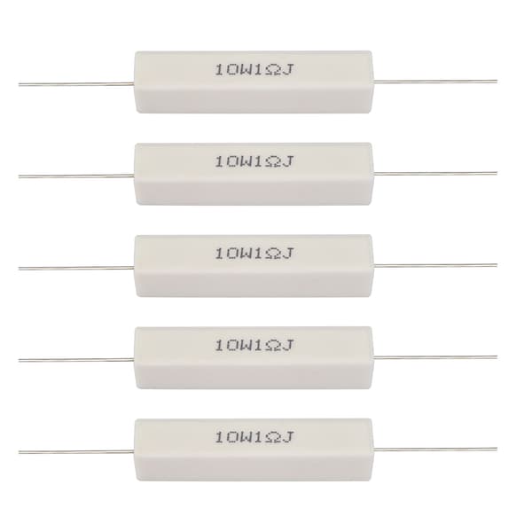 10W 1 Ohm Keramiske Cementmodstande 10 Stk. Højttaler Crossover Kit, Lyddeler Dele