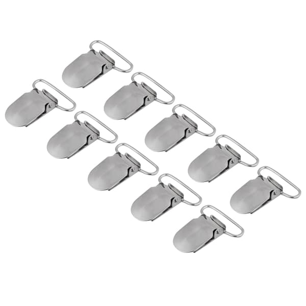 Sølv Metal Seler Sutteclips Holder Reparationsdele Tilbehør (25mm)