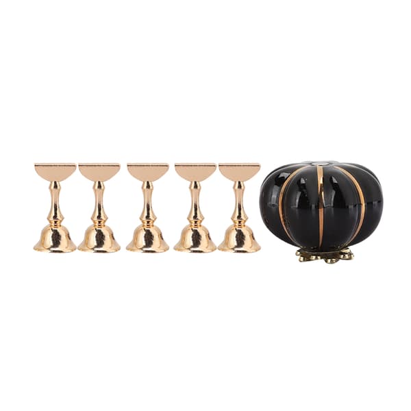 Professionel neglekunst display stand magnetisk manicure praksis tips holder værktøj sort