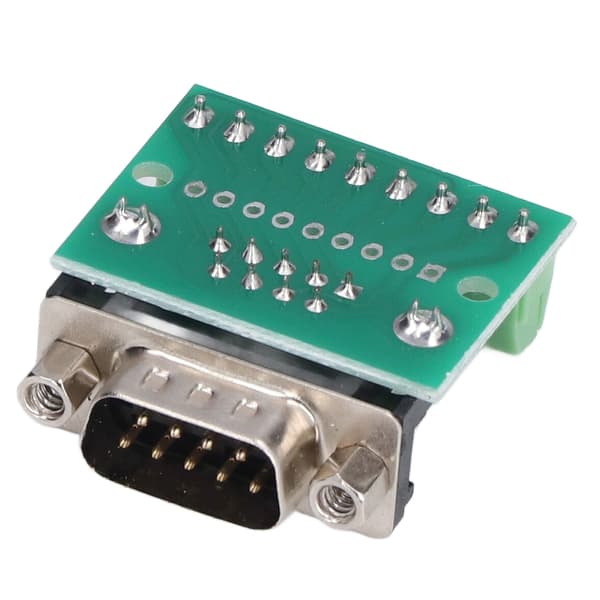 DB9 Han til Skrueterminal 9P Adapterkort til RS232 RS485 Seriel Forbindelse