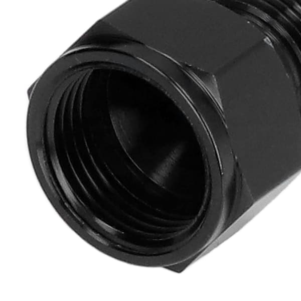AN10 til AN8 Reducer Fitting, Sort Aluminiumlegering, Lige Adapter, Hun til Han