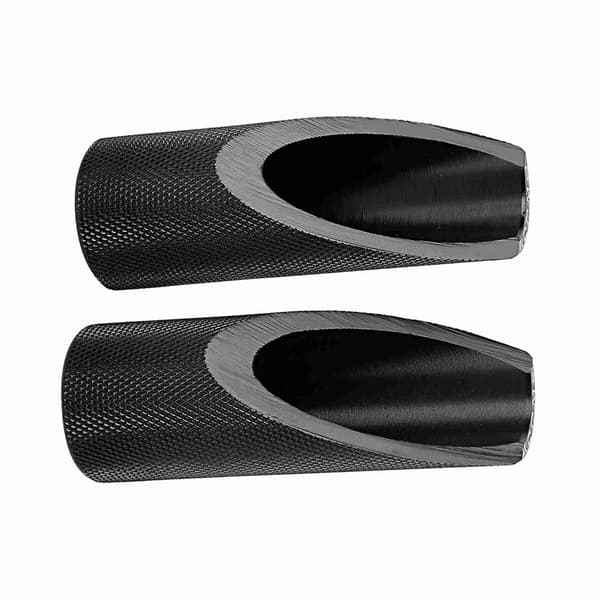 2 stk. fodhvilere til motorcykel i aluminiumslegering (sort)