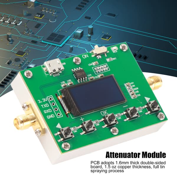 RF Programmerbar Dämpningsmodul 6GHz Hög Precision PCB Elektronisk Komponent