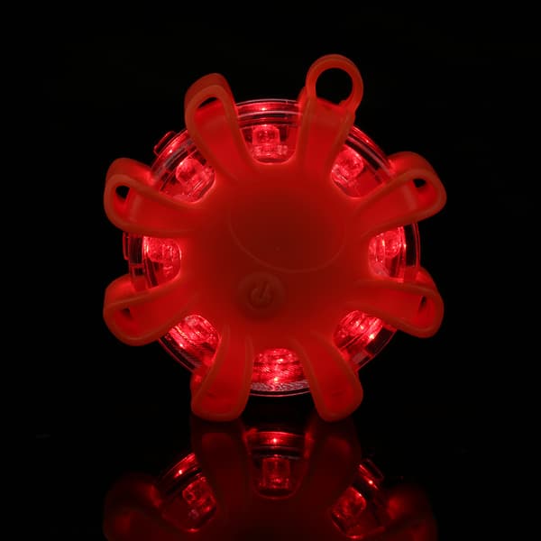 8LED Multifunktionel Nødadvarselslampe til Bil Båd, Vejkant Hazard Blinker, Orange
