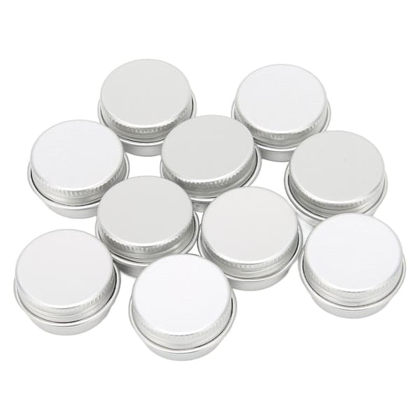 10 stk. 5 ml bærbare tomme aluminiumsdåser, tomme runde aluminiumsdåser til læbepomade, fast parfume