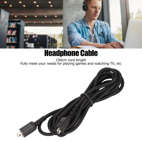 Erstatningslydkabel til gaming-headset til Steelseries Arctis 3, 5, 7, Pro, 1,5 m