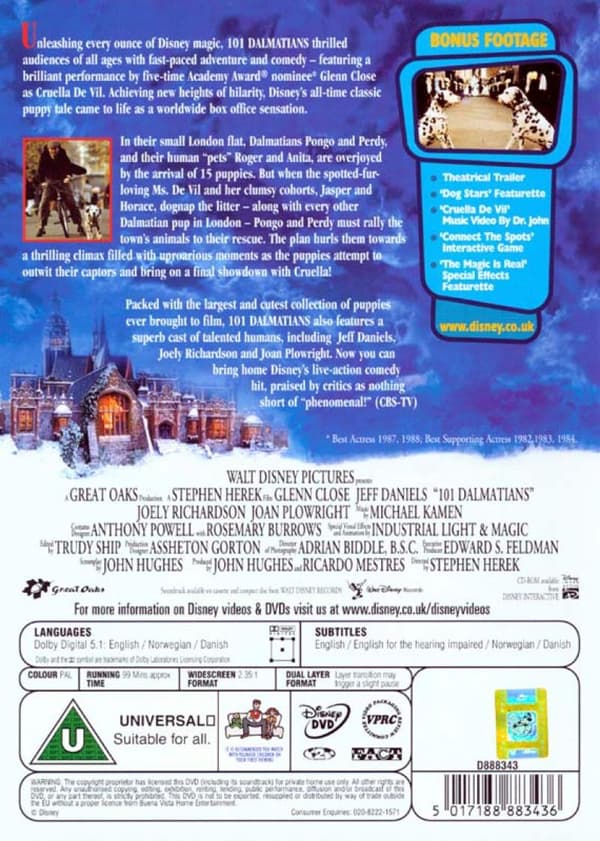 101 Dalmatians (1996) (DVD)