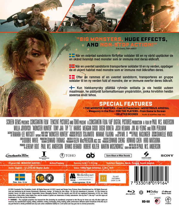 Monster Hunter (2020) (Blu-Ray)