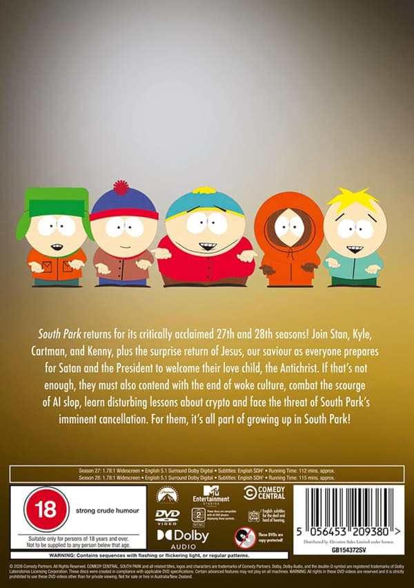 South Park Season 27 & 28 (2025) (DVD)