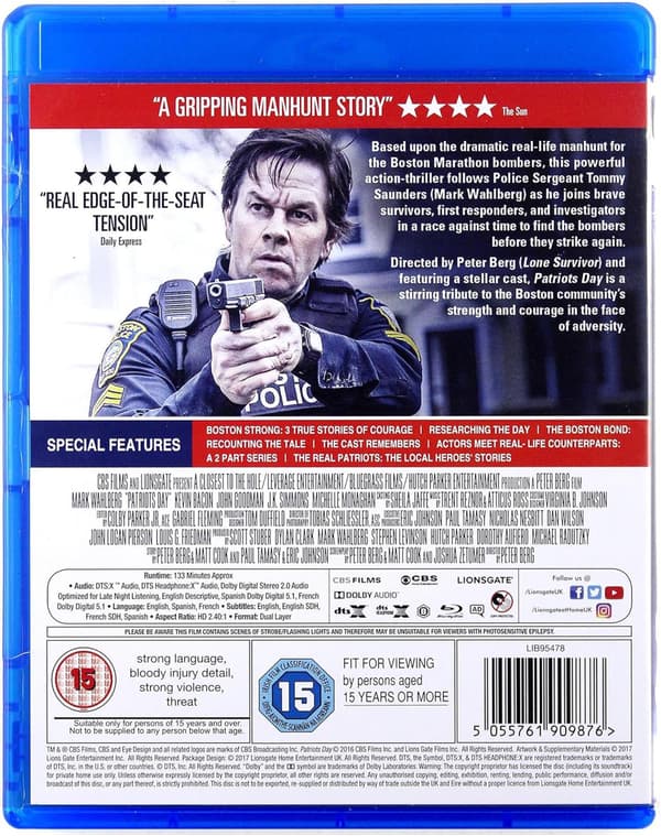 Patriots Day (2016) (Blu-Ray)