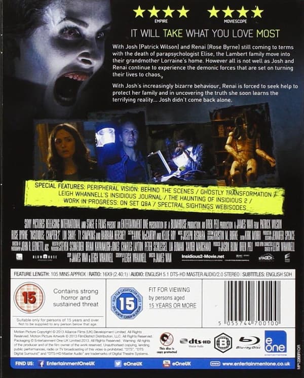 Insidious: Chapter 2 (2013) (Blu-Ray)