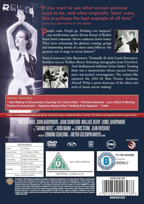 Grand Hotel (1932) (DVD)