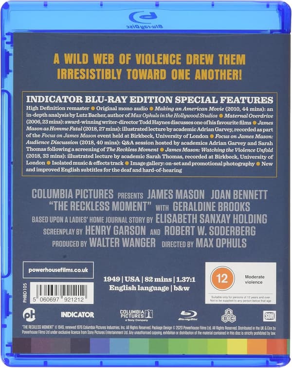 The Reckless Moment (1949) (Blu-Ray)