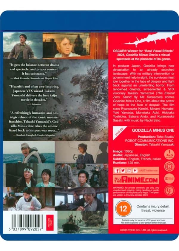 Godzilla Minus One (2023) (Blu-Ray)