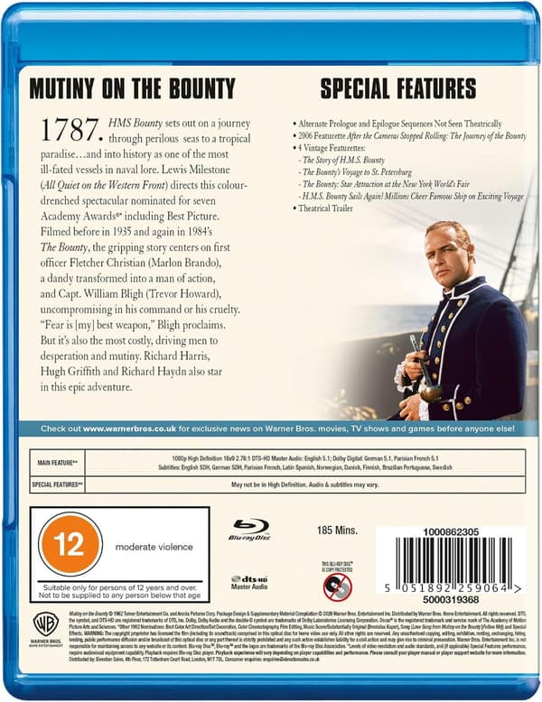 Mutiny on the Bounty (1962) (Blu-Ray)