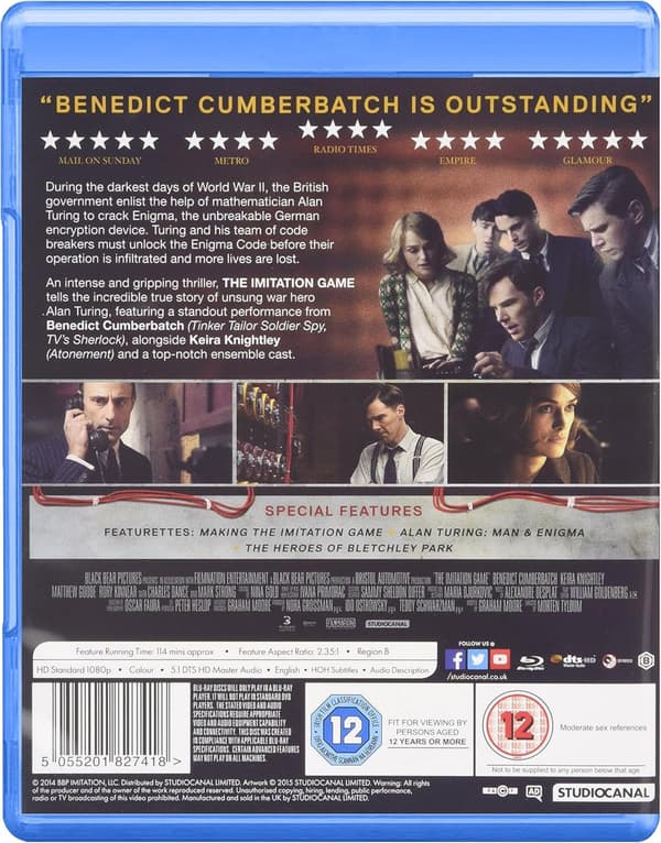 The Imitation Game (2014) (Blu-Ray)