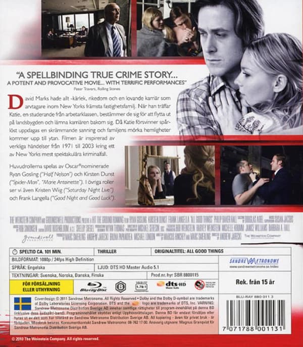 All Good Things (2010) (Blu-Ray)