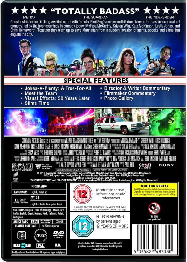 Ghostbusters: Answer The Call (2016) (DVD)