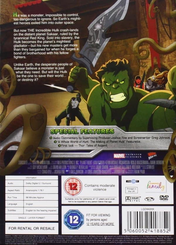 Planet Hulk (2010) (DVD)
