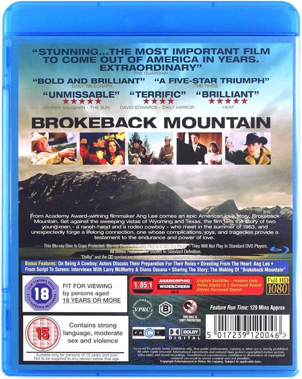Brokeback Mountain (2005) (Blu-Ray)