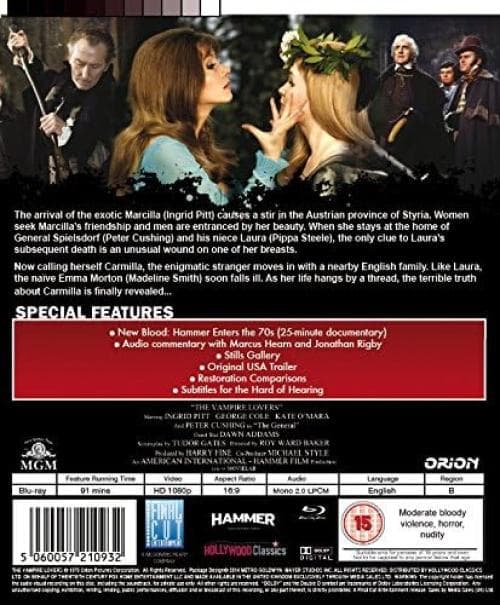 The Vampire Lovers (1970) (Blu-Ray)