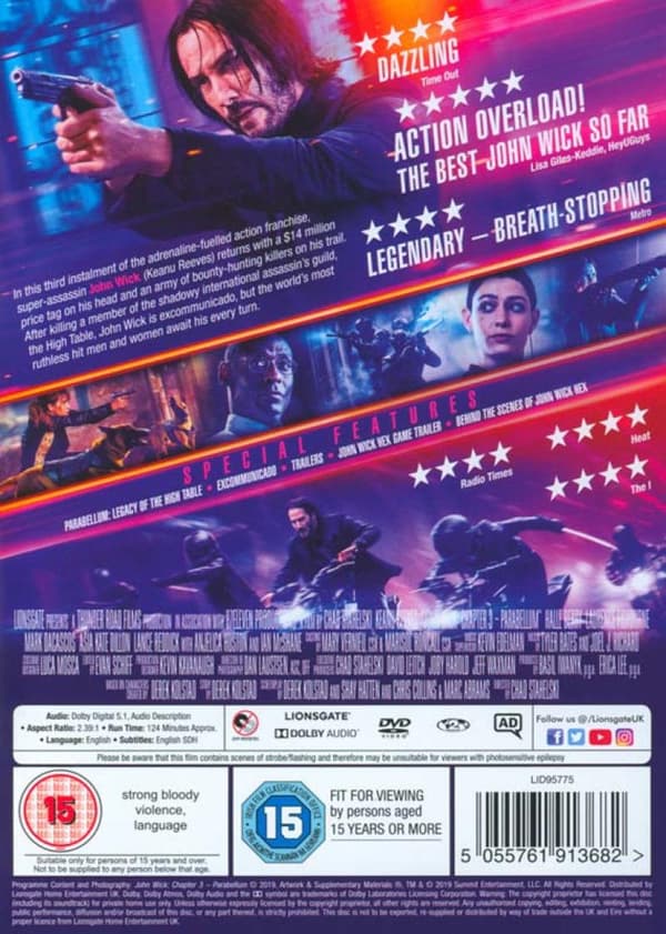 John Wick: Chapter 3 - Parabellum (2019) (DVD)