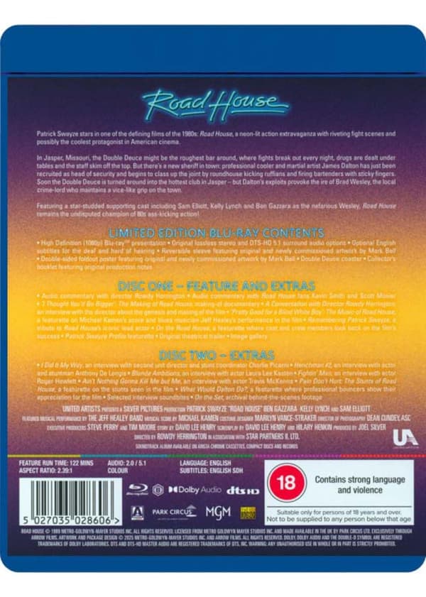 Road House (1989) (Blu-Ray) Limited Edition