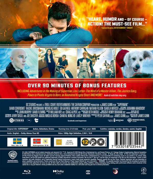 Superman (2025) Blu-Ray (svensk text)