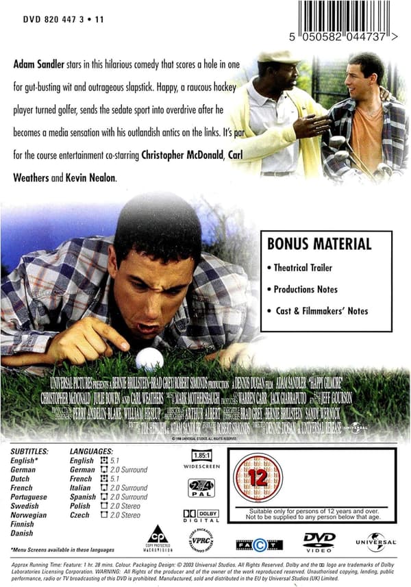 Happy Gilmore (1996) (DVD)