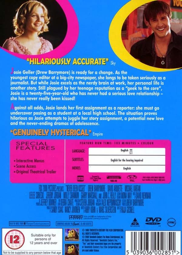 Never Been Kissed (1999) (DVD)