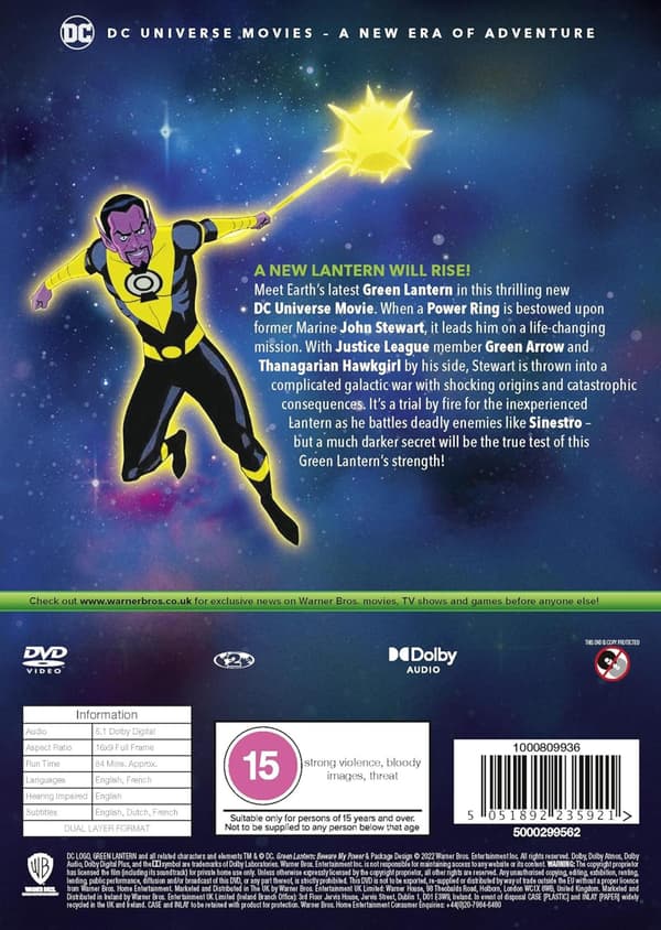 Green Lantern: Beware My Power (2022) (DVD)