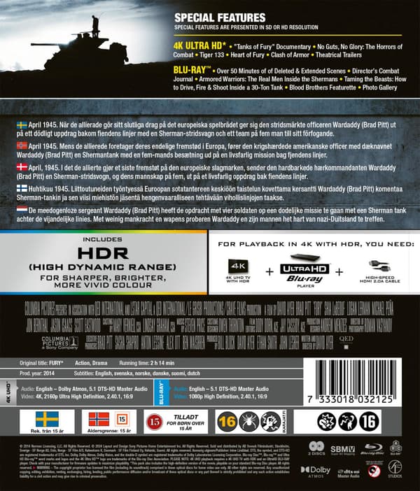 Fury (2014) (4K UHD)