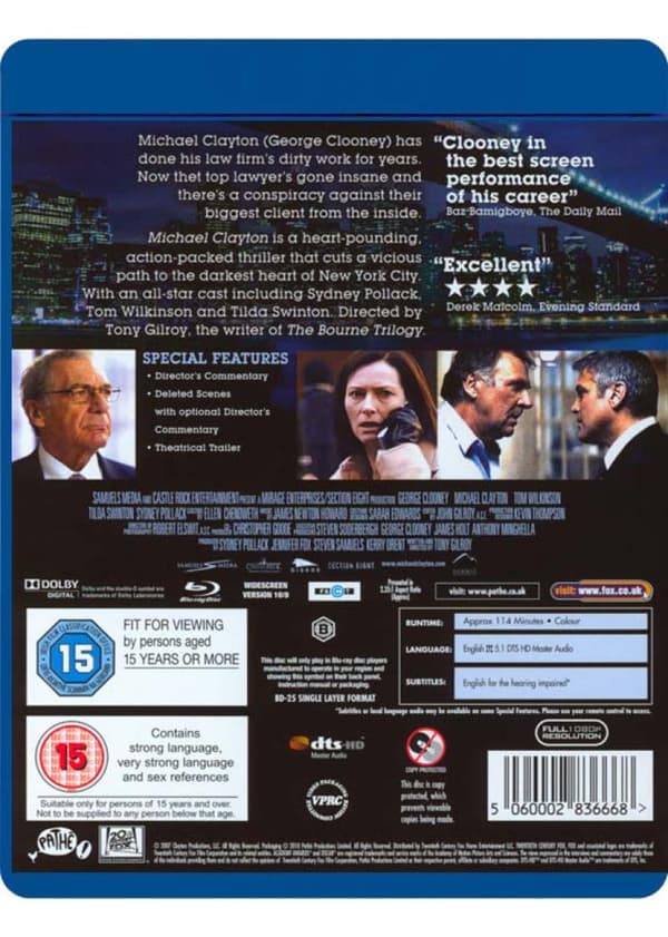 Michael Clayton (2007) (Blu-Ray)