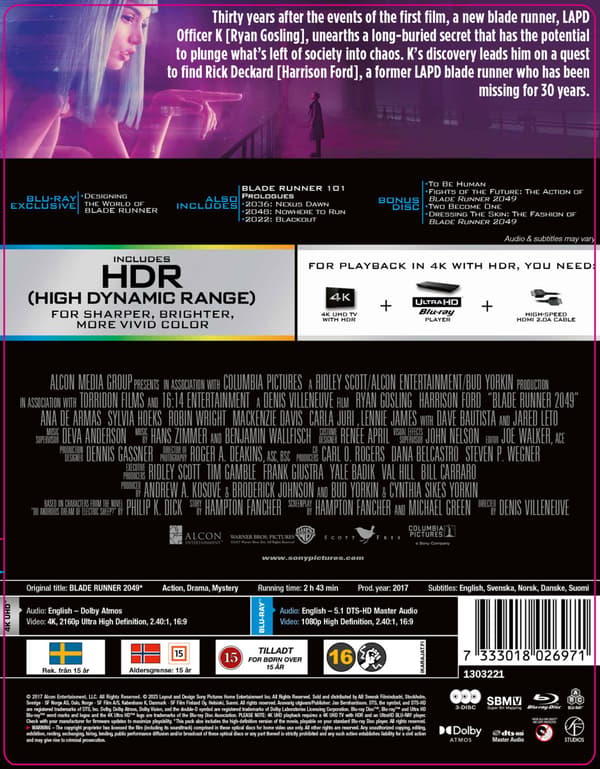 Blade Runner 2049 (2017) (4K UHD) Limited Edition Steelbook