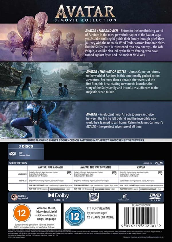Avatar (2009-2025) DVD (import)
