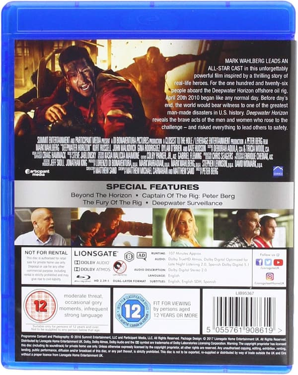Deepwater Horizon (2016) (Blu-Ray)