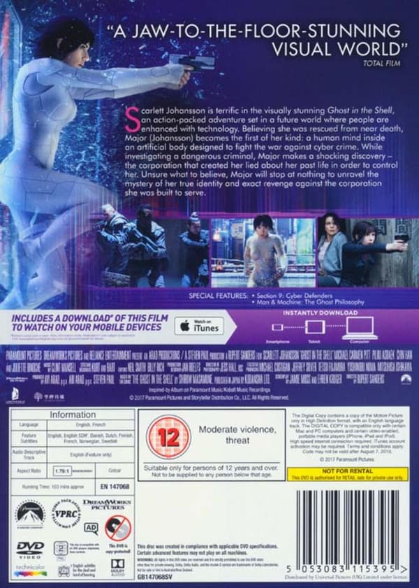 Ghost In The Shell (2017) (DVD)
